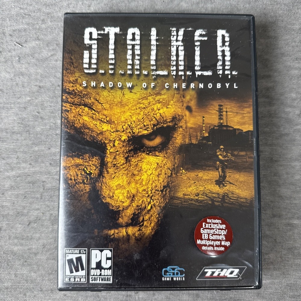 S.T.A.L.K.E.R. Shadow of Chernobyl PC Game Disc‎ w/ Original Manual